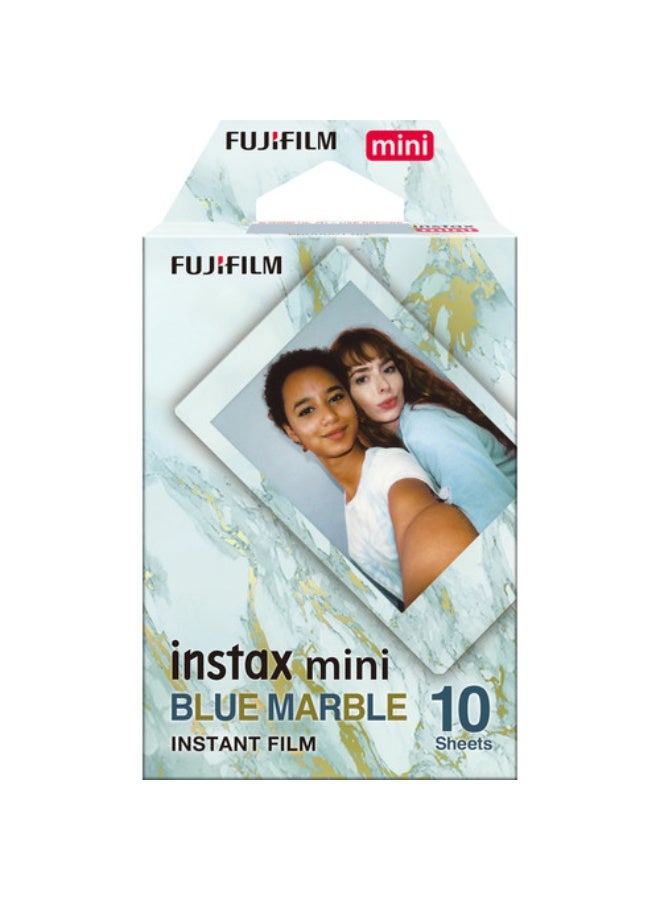 إنستاكس FUJIFILM Instax mini Blue Marble Film {10 Exposures} - Image 1